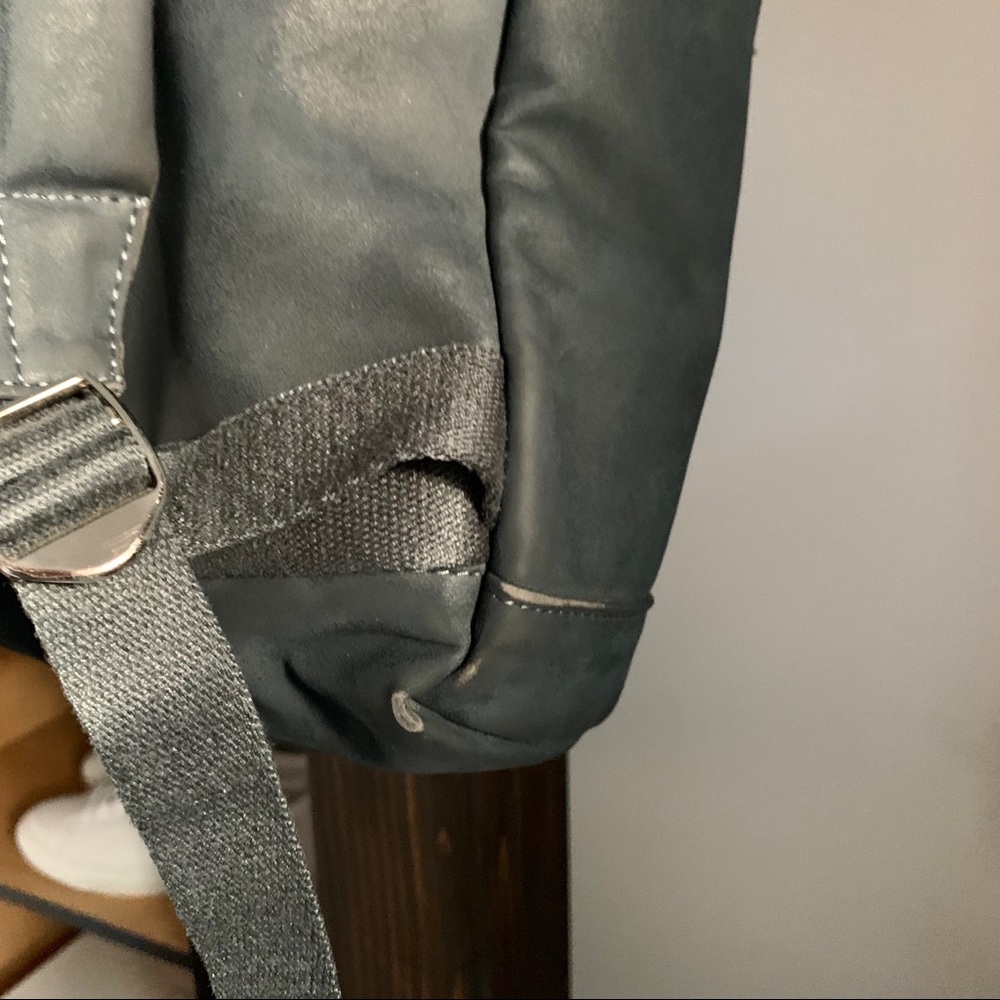 A.P.C 'Sac a Dos Stefan' Faux Suede Backpack - Picture 8 of 8
